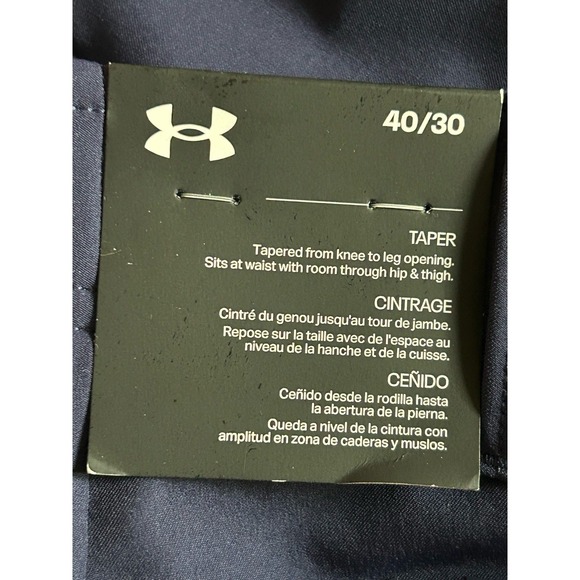 Under Armour Men's Performance Golf Pants  Tapered  40 x 30 Navy - Picture 4 of 10